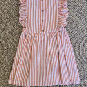 VESTIDO RAYAS NARANJAS NIÑAS